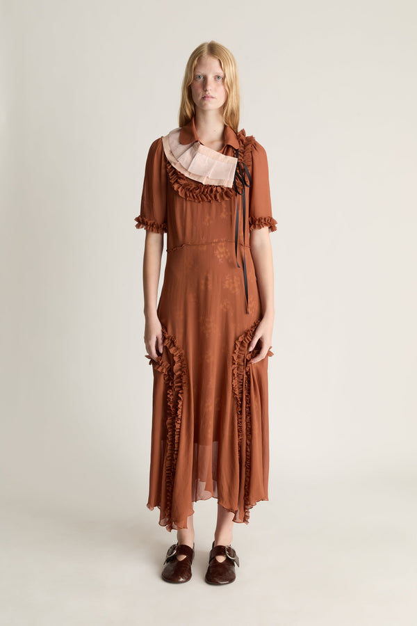 Evelyn Georgette Midi Dress