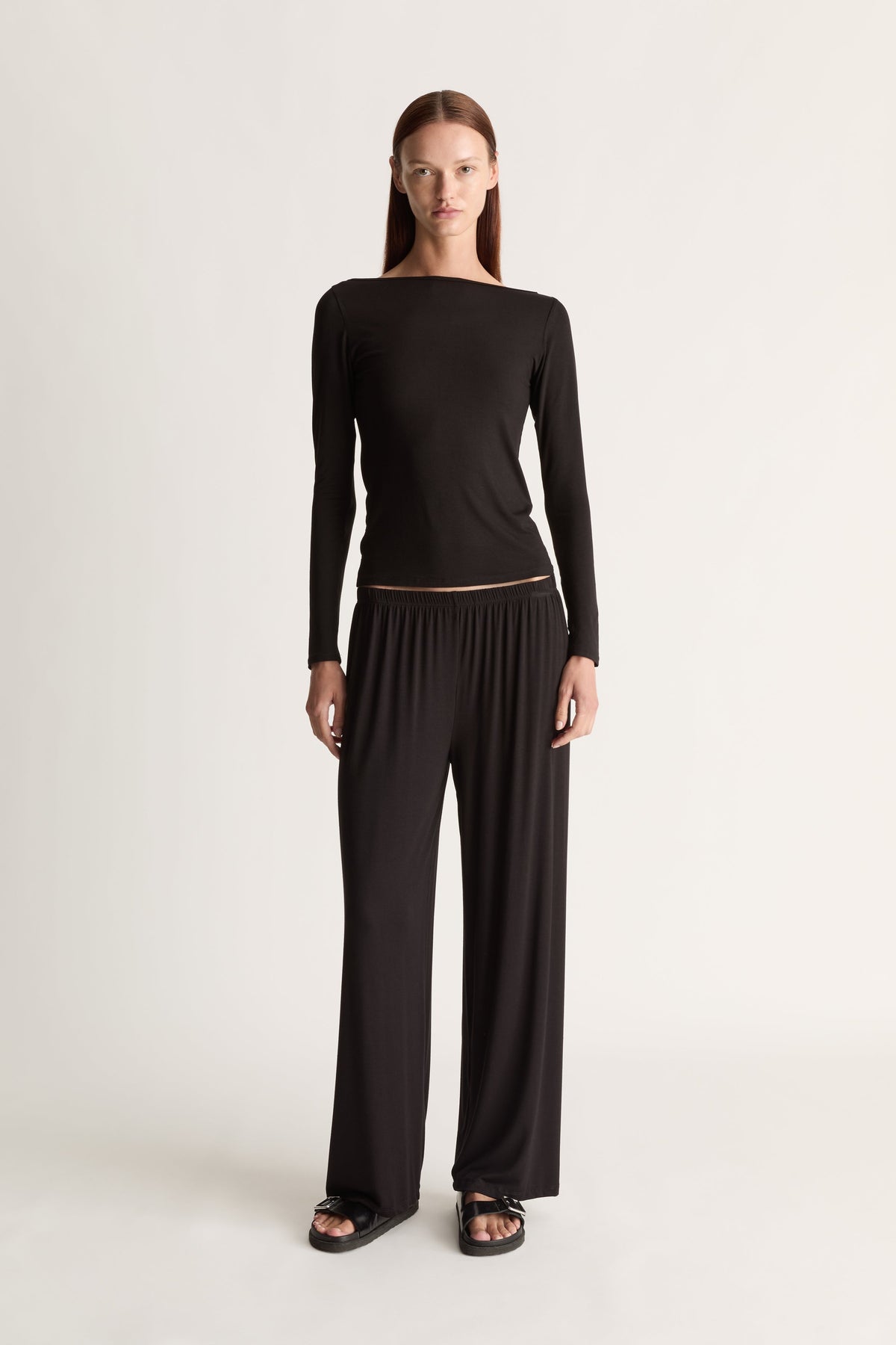 Bateau Long Sleeve in Black