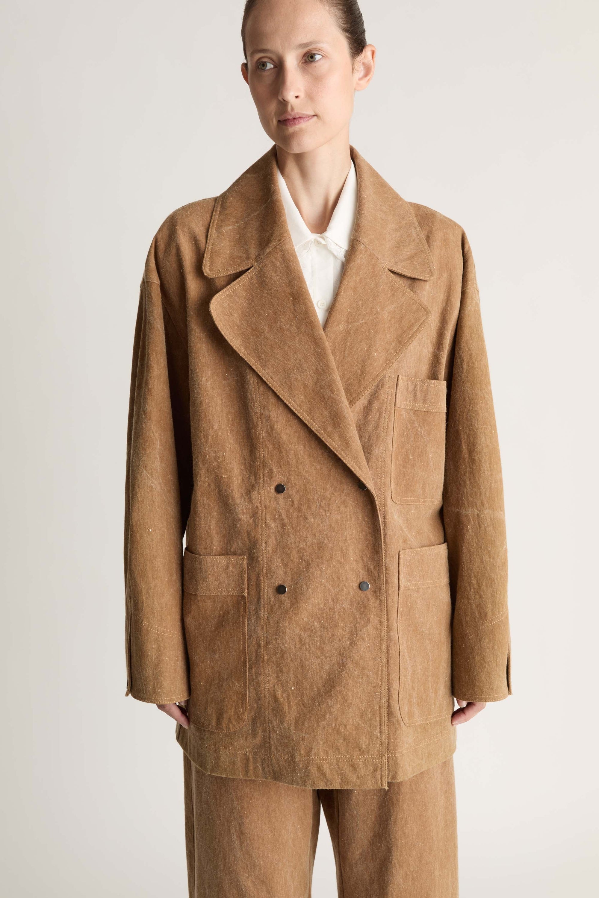 Lenny Canvas Pea Coat