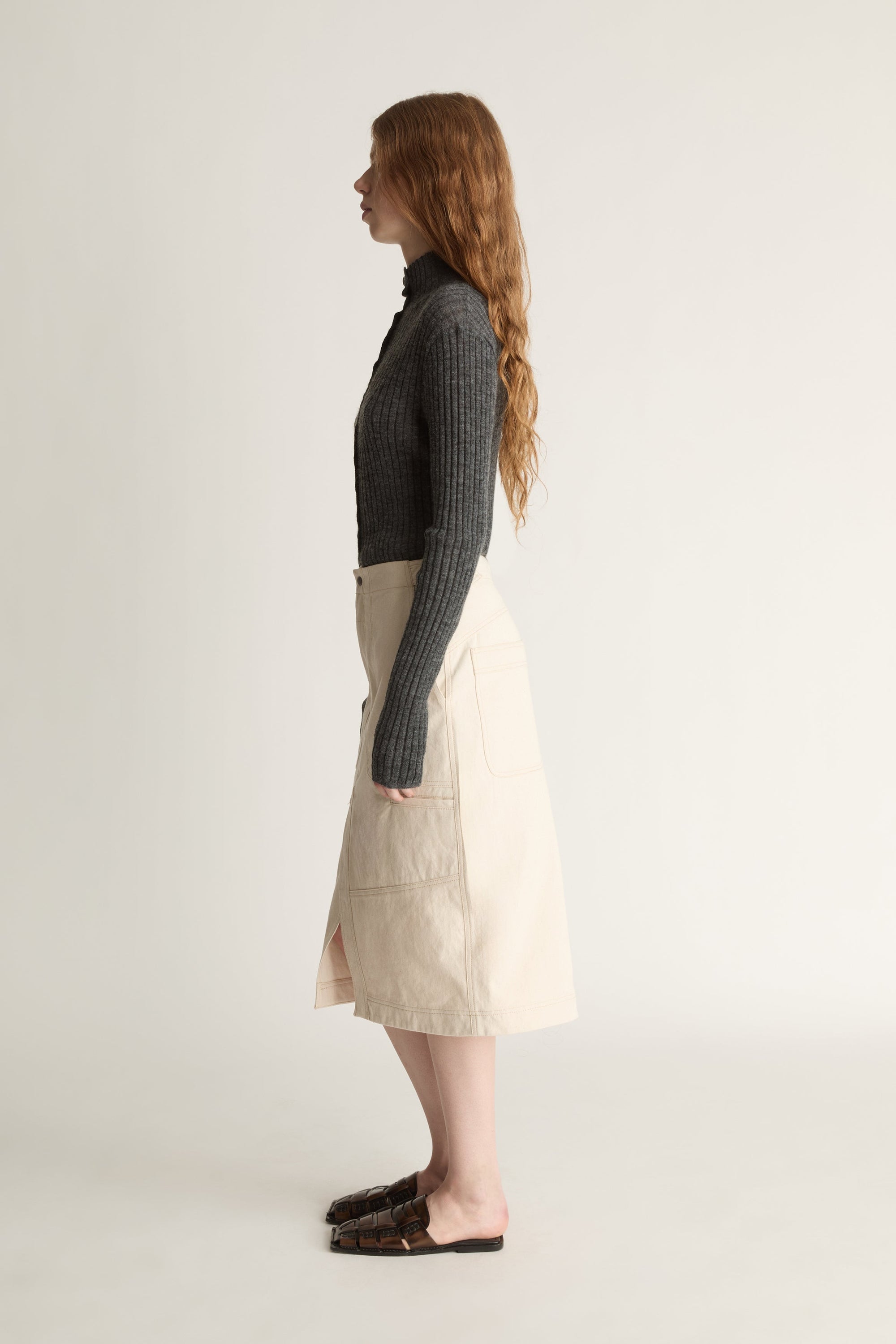 Lenny Canvas Worker Skirt