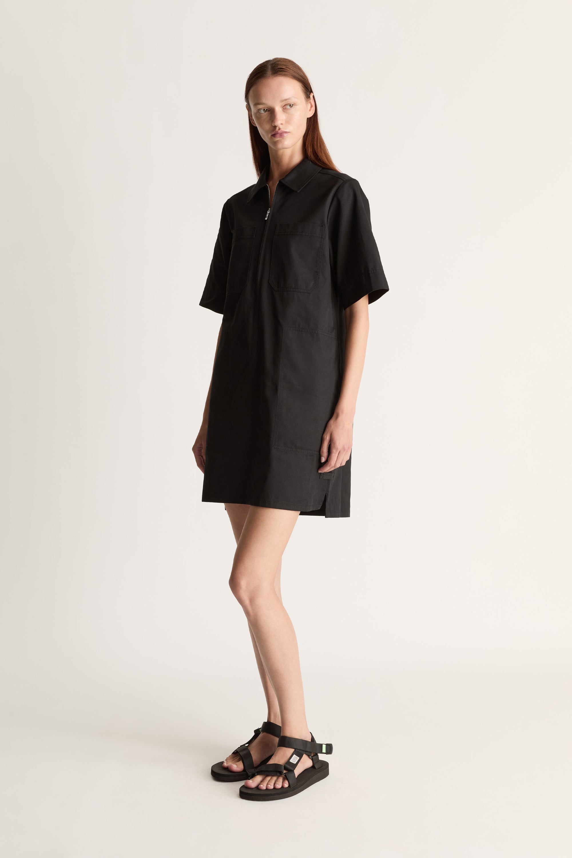 LM Drill Mini Dress