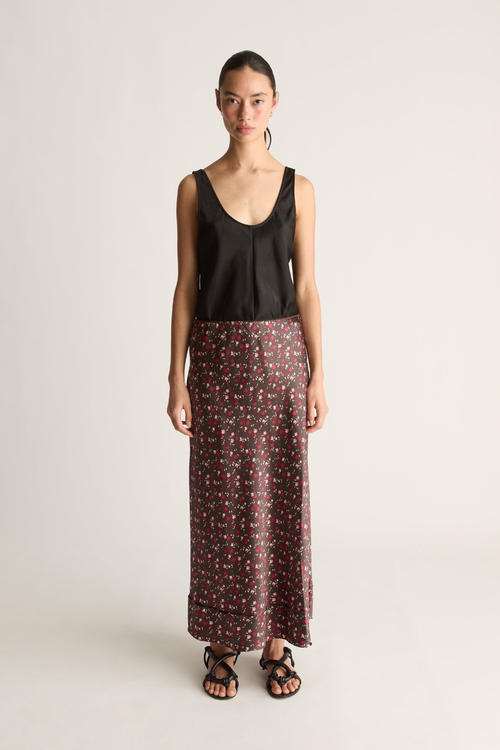 Flora Silk Skirt