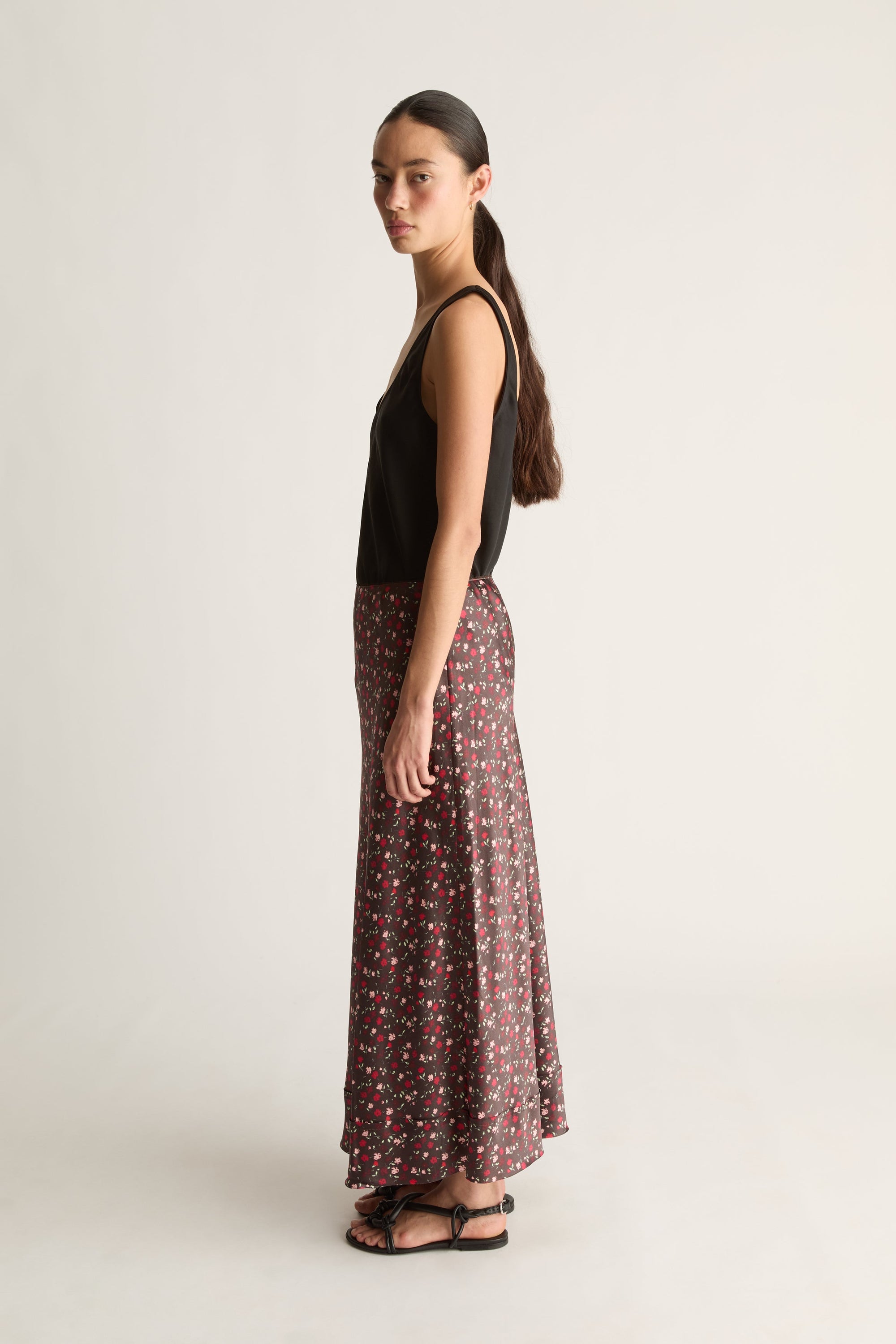 Flora Silk Skirt