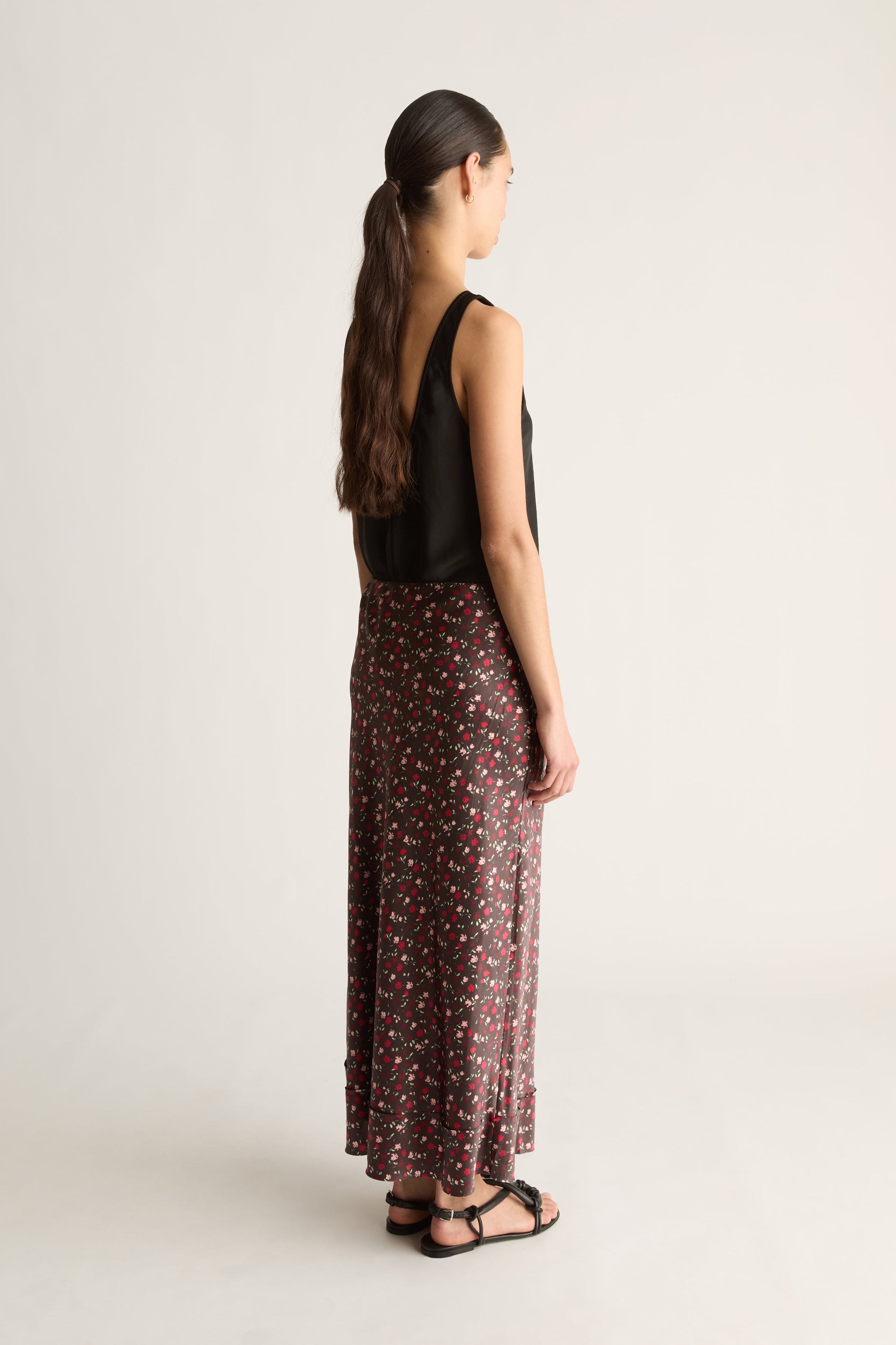 Flora Silk Skirt