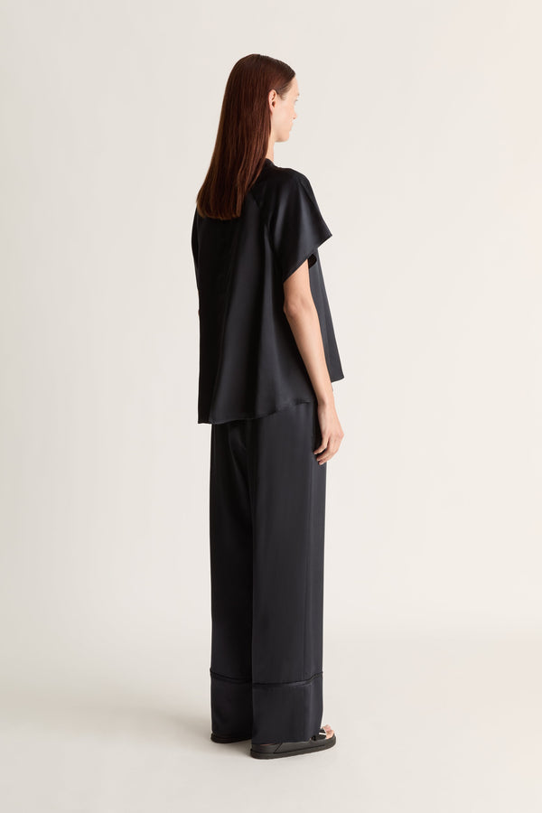 Stella Silk Satin Raglan Tee
