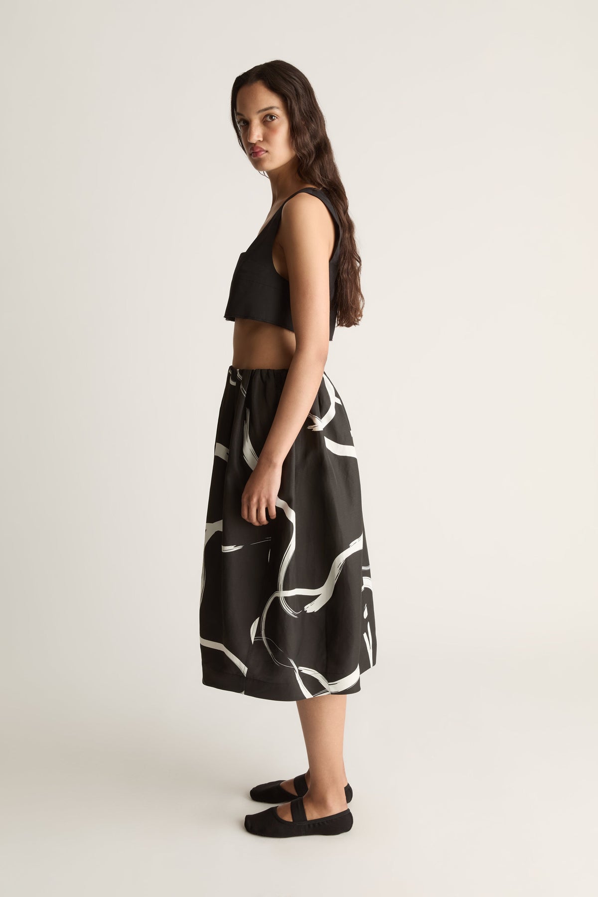 Alvar Printed Cocoon Skirt