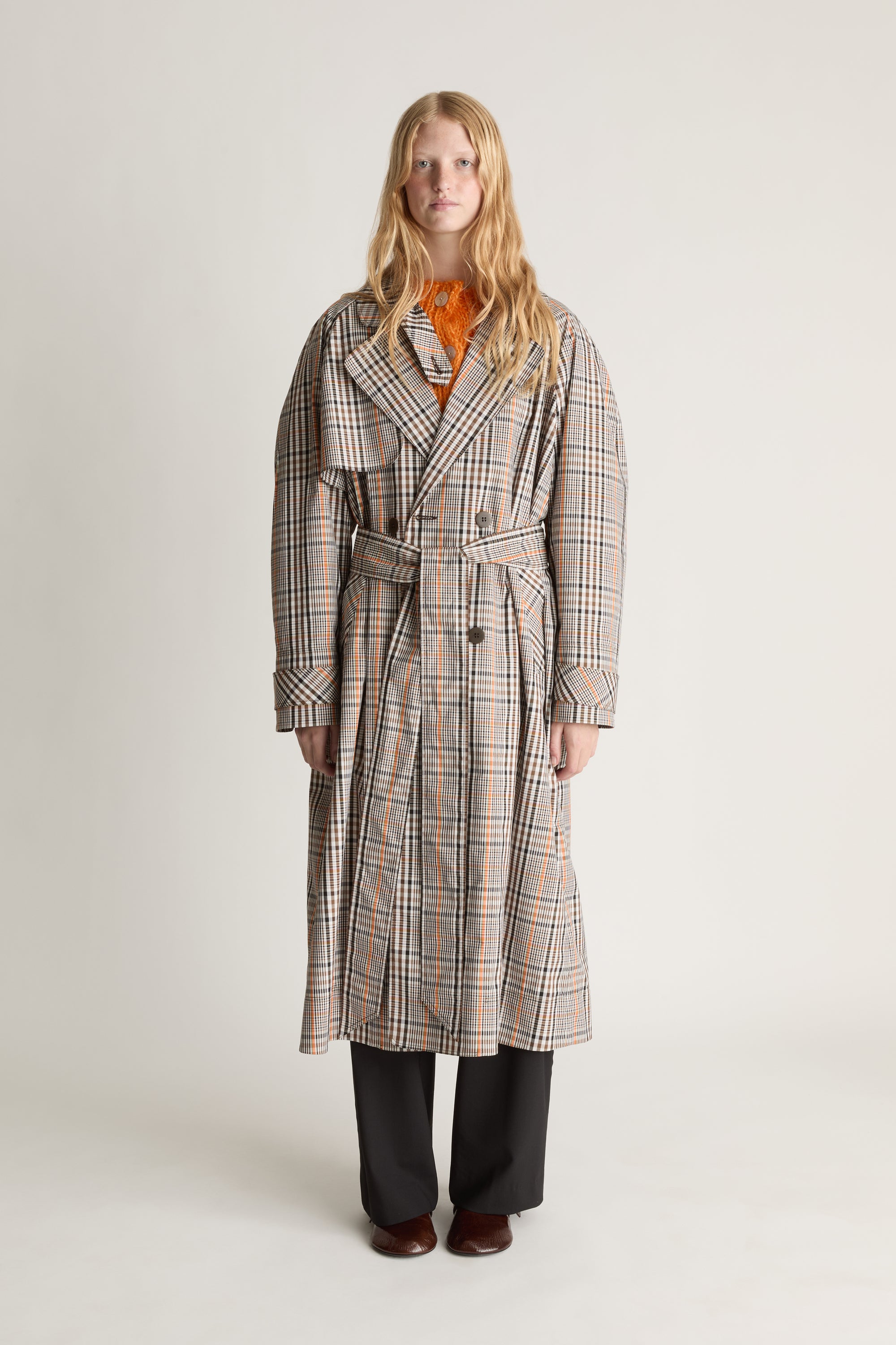 Beaton Check Trench Coat