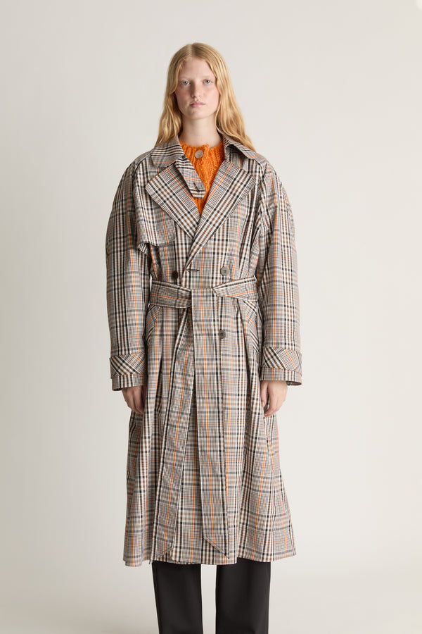 Beaton Check Trench Coat