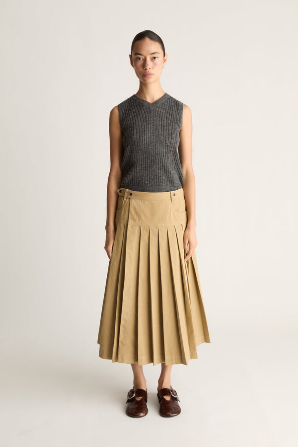 Cecil Cotton Wrap Skirt