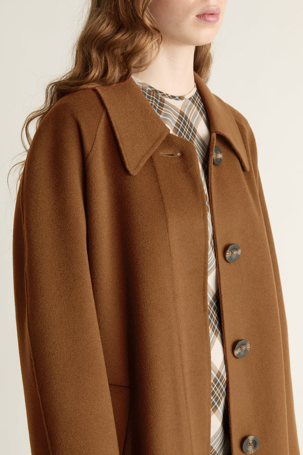 Florentine Drop Collar Cashmere Coat