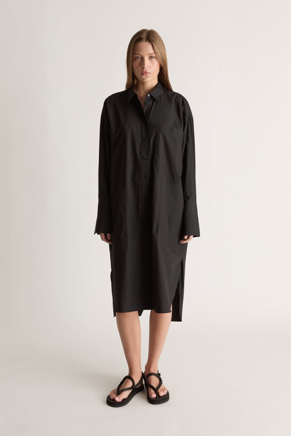 LM Poplin LS Shirt Dress