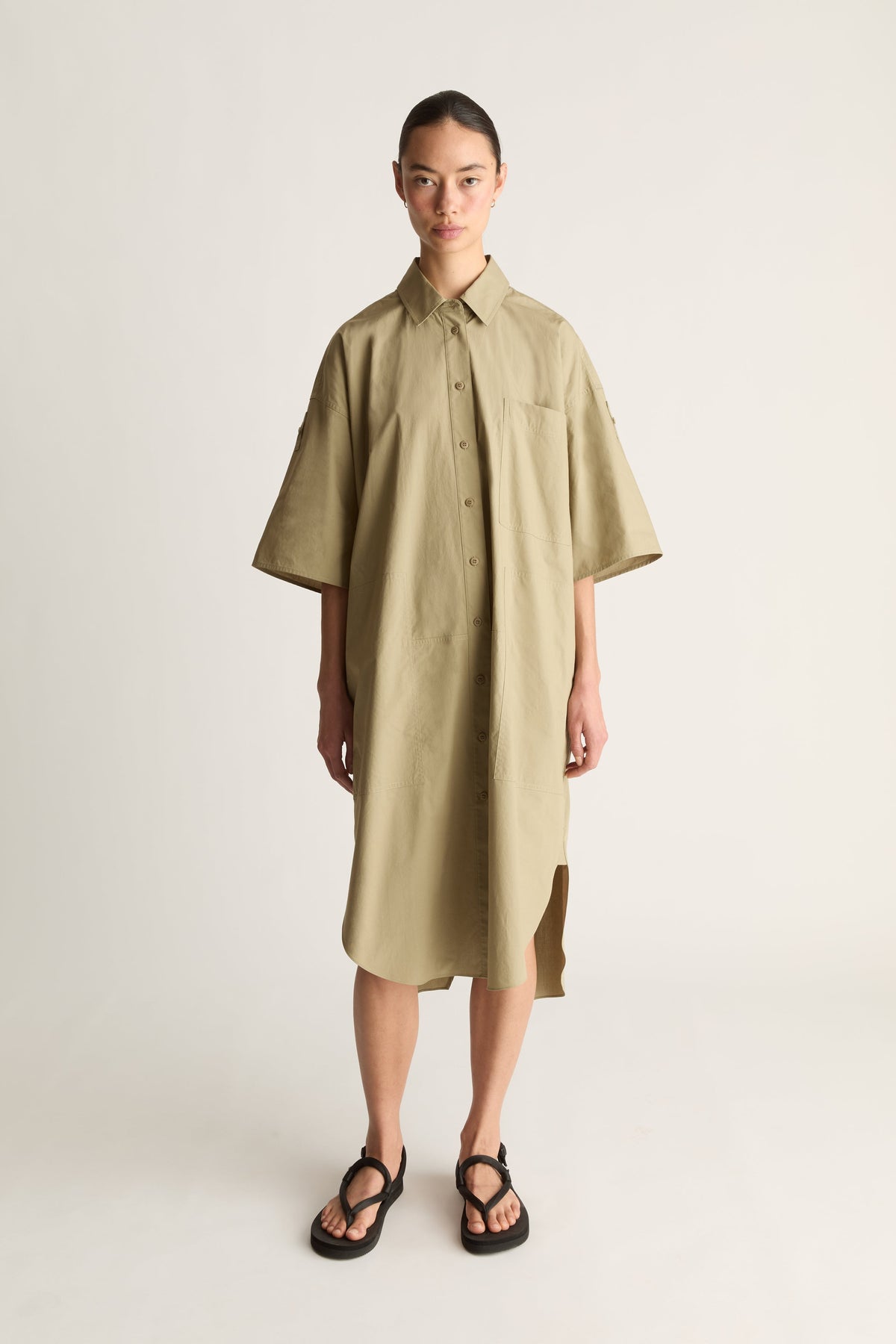 LM Poplin SS Shirt Dress
