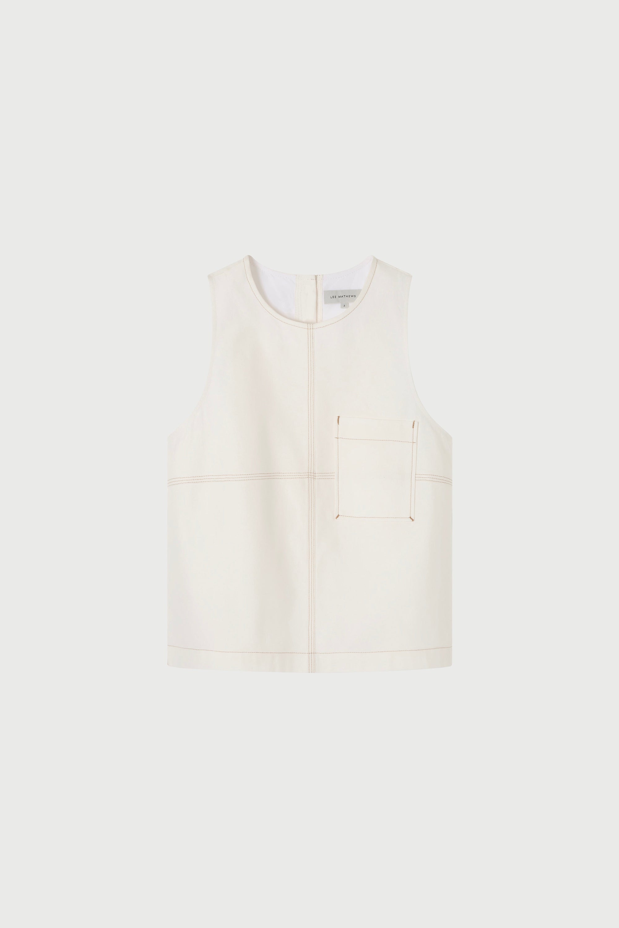White blouse on a light beige background