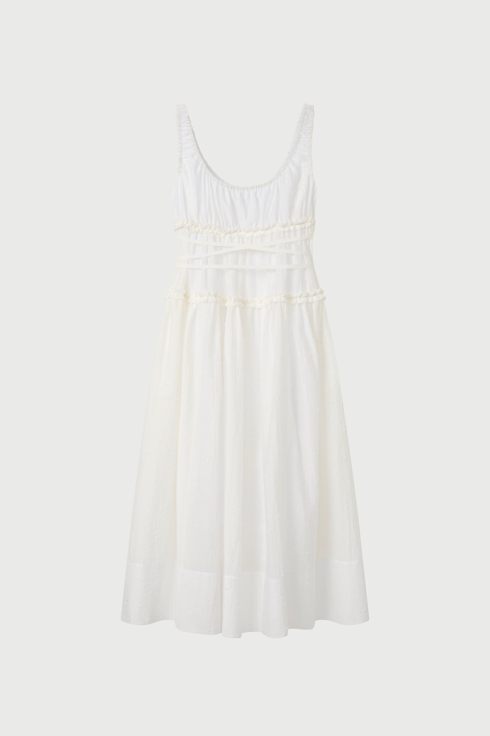 White dress on a light  background