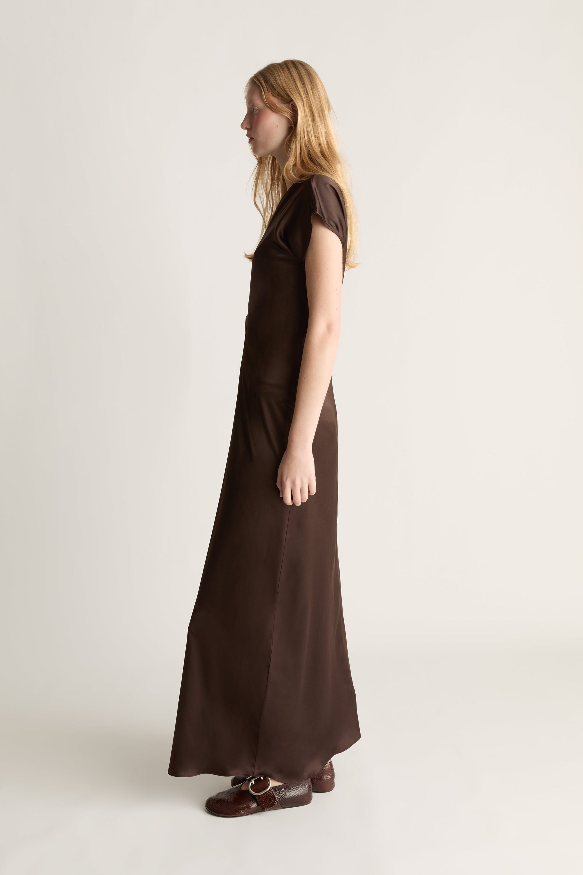 Stella Silk Satin Maxi Dress