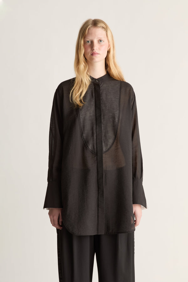Symes Gathered LS Shirt