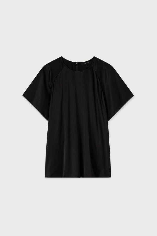 Stella silk satin raglan tee 100% silk